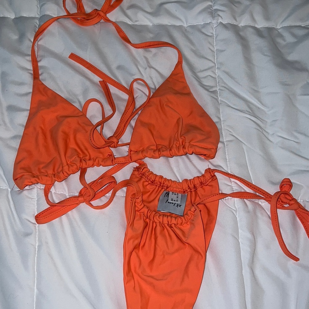 Orange String Bikini